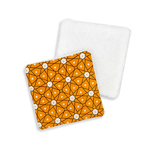 Coton Lavable - Graphique orange